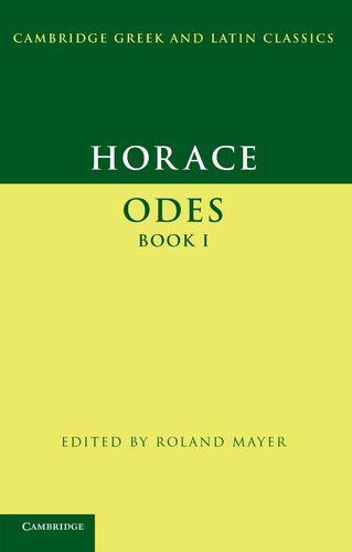 Horace: Odes Book I