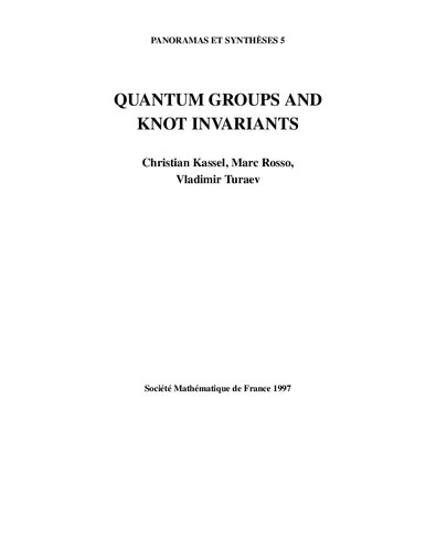 Quantum Groups and Knot Invariants