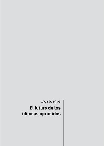 El futuro de los idiomas oprimidos