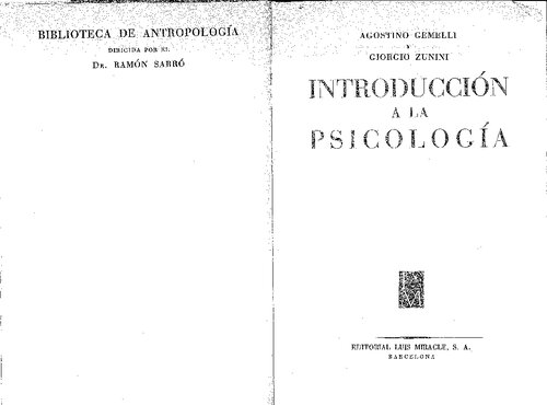 Introduccion a la psicologia
