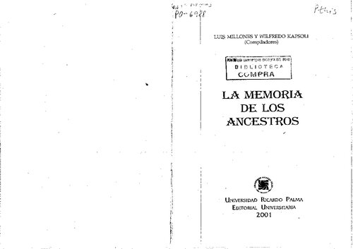 Vivir con los ancestros en el Antiguo Perú