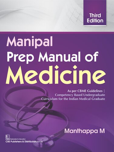 Manipal Prep Manual Of Medicine 3Ed (Pb 2021) provided by Madras medical college zordantz 2017