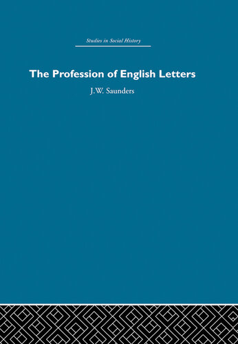 The Profession of English Letters