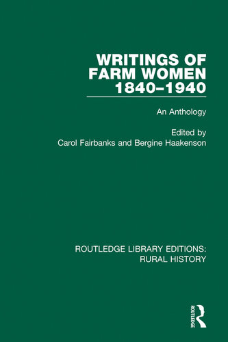 Writings of Farm Women 1840–1940: An Anthology