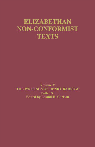 The writings of Henry Barrow, 1590–1591