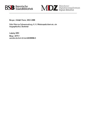 Aufzeichnungen des Grafen William Bentinck über Maria Theresia