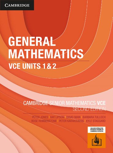 Cambridge Senior Mathematics VCE: General Mathematics VCE Units 1 & 2
