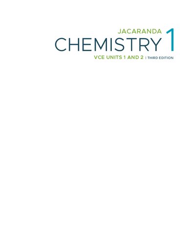 Jacaranda Chemistry 1: VCE Units 1 & 2