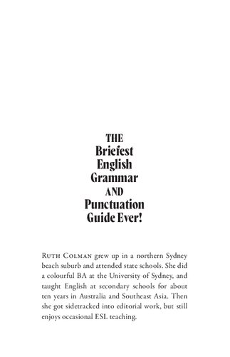 The Briefest English Grammar and Punctuation Guide Ever!