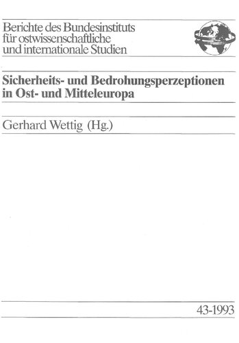 Sicherheits- und Bedrohungsperzeptionen in Ost- und Mitteleuropa