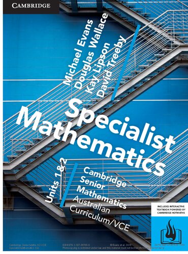 Cambridge Seniour Mathematics VCE: Specialist Mathematics Units 1 & 2