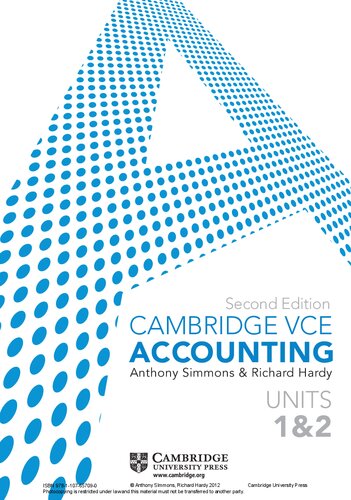 Cambridge Checkpoints VCE Accounting Units 1&2