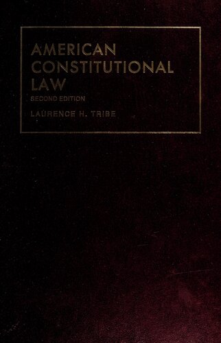 American Constitutional Law (University Textbook Series)