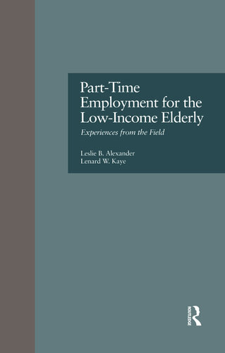 Part-Time Employment for the Low-Income Elderly