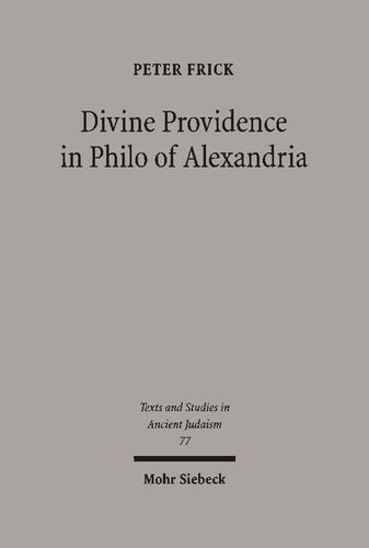 Divine Providence in Philo of Alexandria