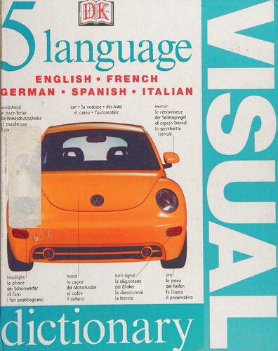 5 Language Visual Dictionary: English, French, German, Spanish, Italian