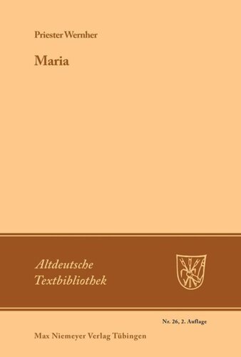 Maria: Bruchstücke und  Umarbeitungen