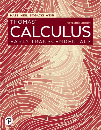 Thomas’ Calculus꞉ Early Transcendentals, 15ᵗʰ Edition (2022)