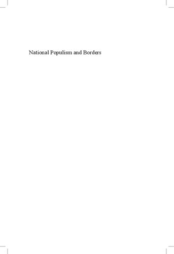 National Populism and Borders. The Politicisation of Cross-Border Mobilisations in Europe