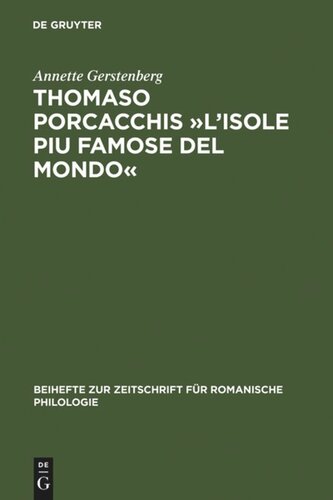 Thomaso Porcacchis »L'Isole piu famose del mondo«: Zur Text- und Wortgeschichte der Geographie im Cinquecento (mit Teiledition)