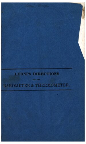 Ample Instructions for the Barometer and Thermometer