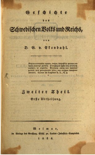 Geschichte des schwedischen Volks und Reichs