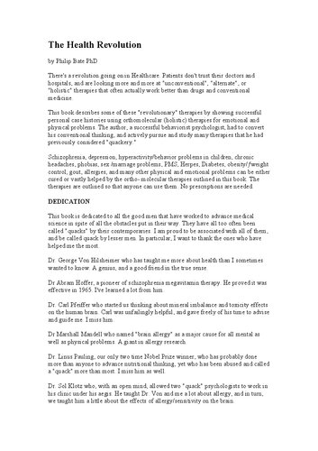 The Health Revolution