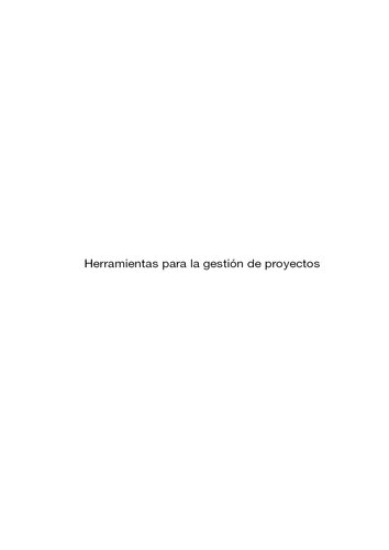 Herramientas para la gestión de proyectos
