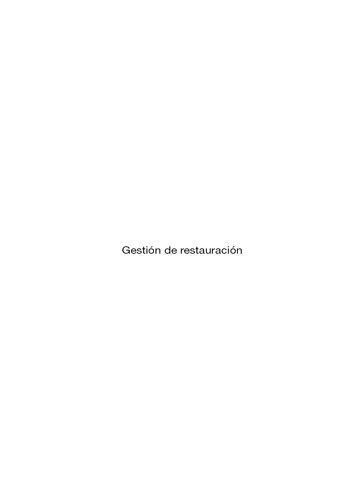 Gestión de la restauración