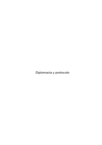 Diplomacia y Protocolo