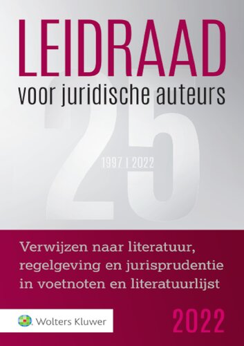 Leidraad voor Juridische Auteurs
