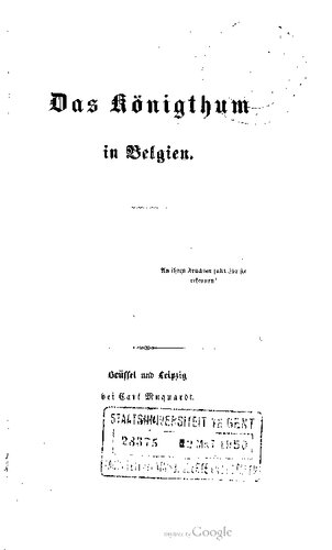 Das Königtum in Belgien