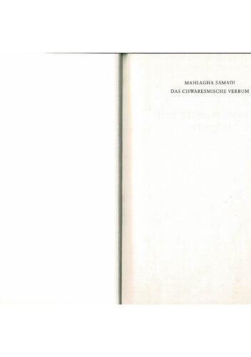 Das chwaresmische Verbum