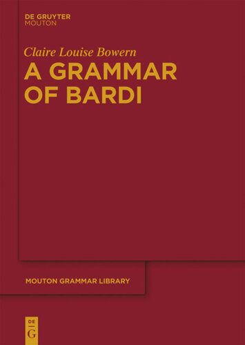 A Grammar of Bardi