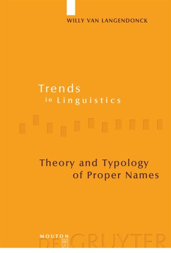 Theory and Typology of Proper Names