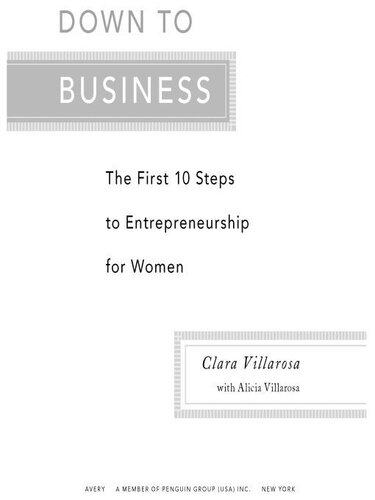 Down to Business: The First 10 Steps to Entrepreneurship for Women