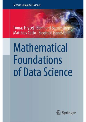 Mathematical Foundations of Data Science