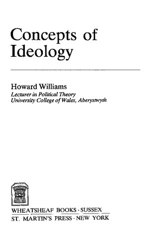 Concepts of Ideology