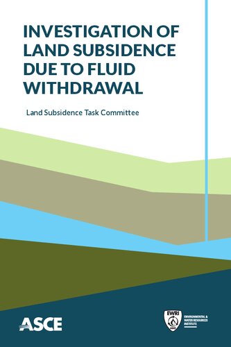Investigation of Land Subsidence due to Fluid Withdrawal