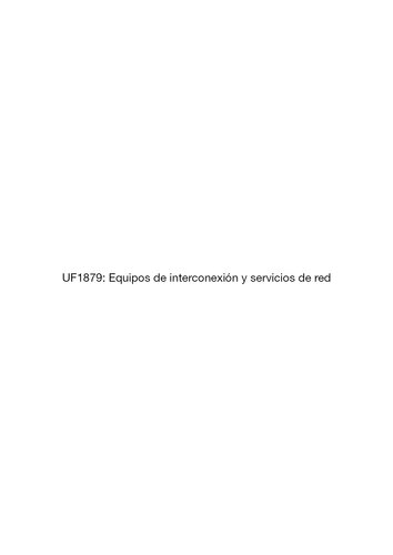 UF1879--Equipos de interconexión y servicios de red