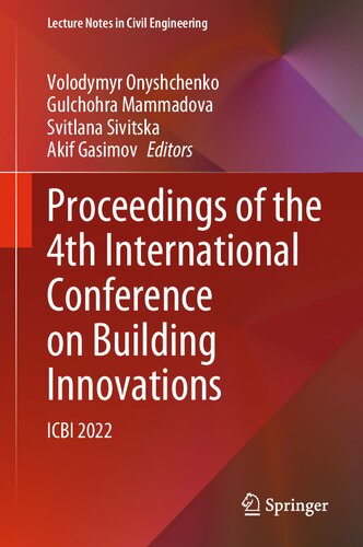 Proceedings of the 4th International Conference on Building Innovations: ICBI 2022