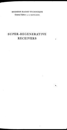 Super - Regenerative Receivers