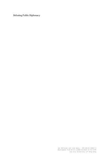 Debating Public Diplomacy: Now and Next