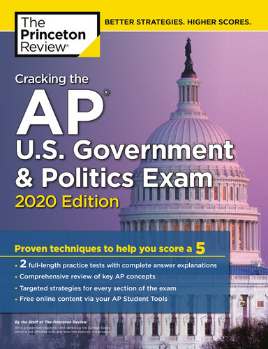 Cracking the AP U.S. Government & Politics Exam 2020, Premium Edition: 5 Practice Tests + Complete Content Review