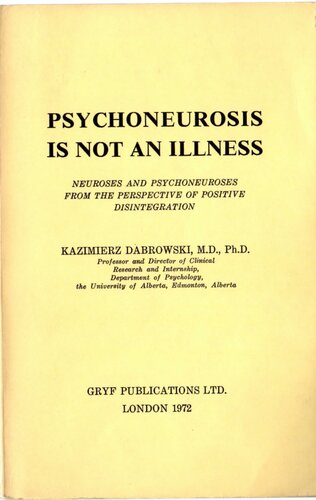 Psychoneurosis is Not an Illness