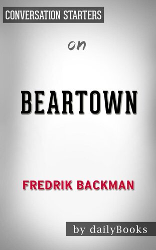 Beartown--by Fredrik Backman​​​​​​​ | Conversation Starters