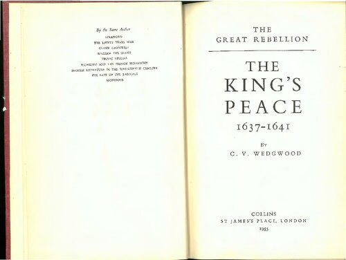 The King's Peace 1637-1641
