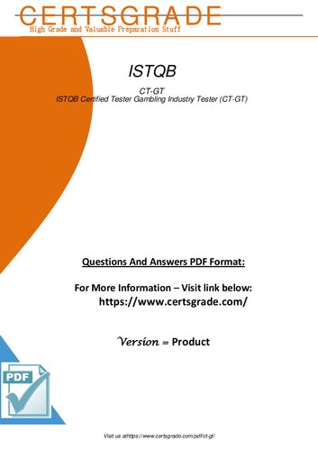 Take the Gambling Industry Tester (CT-GT) 2023 exam and become an ISTQB Certified Tester.