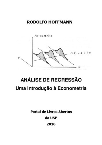 Análise de regressão: uma introdução à econometria