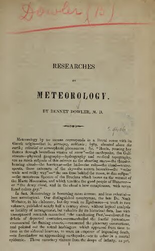 Researches on Meteorology